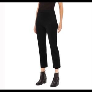 NWT Eileen Fisher Luxe Merino Wool Stretch Bootcut Ankle Pant Black Large